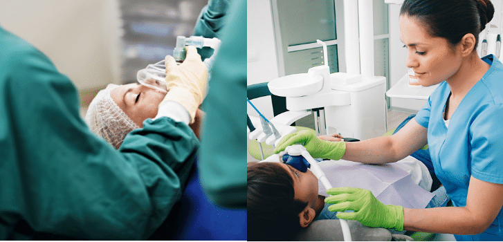 general anaesthesia or sedation